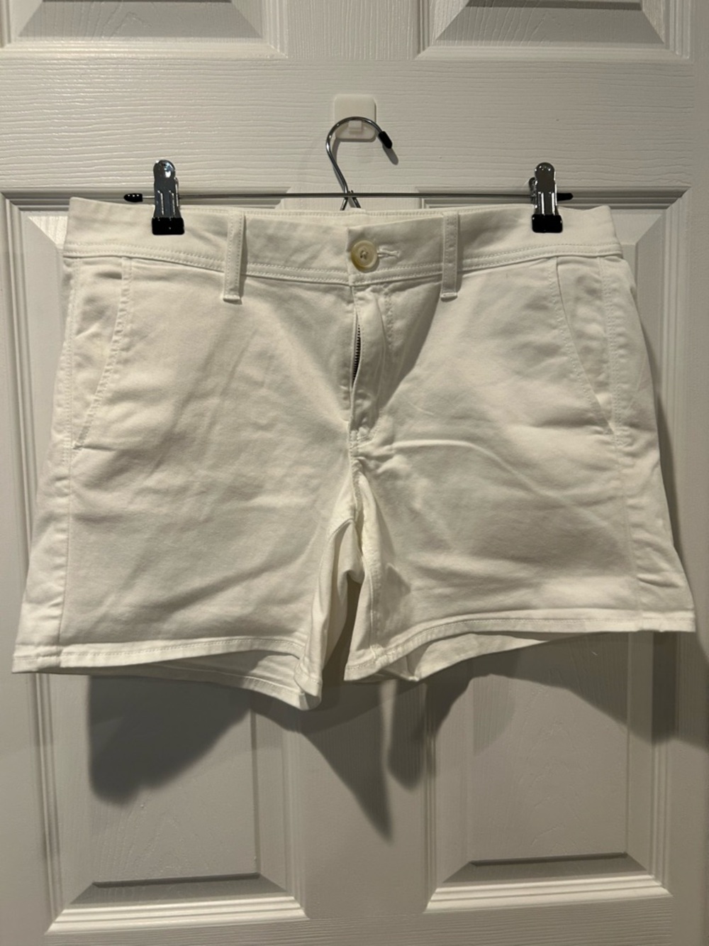 American Eagle Outfitters White Denim Shorts Sz 10